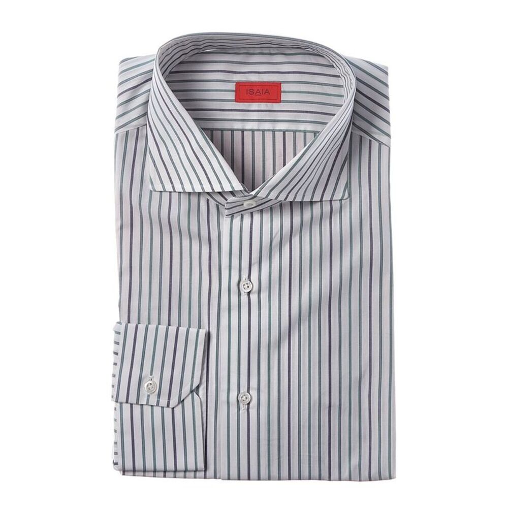 Isaia Mens  Mix Dress Shirt, White